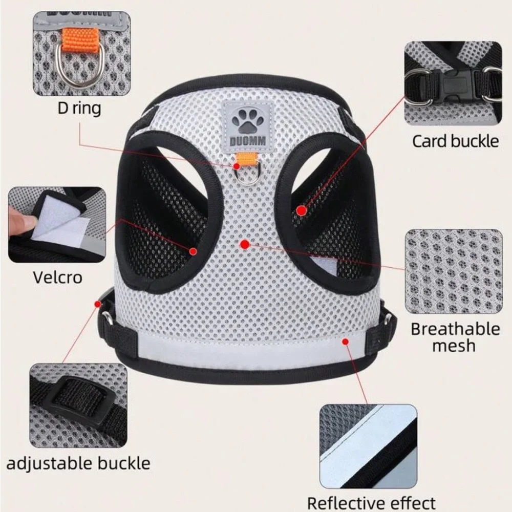 Gray Cat Harness